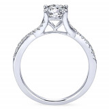 Gabriel & Co. 14k White Gold Contemporary Twisted Engagement Ring - ER11794R3W44JJ photo 2