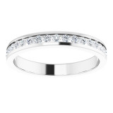 14K White 3/8 CTW Diamond Channel-Set Anniversary Band - 122835600P photo 3