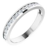 14K White 3/8 CTW Diamond Channel-Set Anniversary Band - 122835600P photo