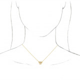 14K Yellow 3-Stone Marquise Diamond 16-18 Necklace - 86444601P photo 3
