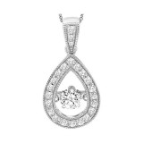 Gems One 14KT White Gold & Diamond Rhythm Of Love Neckwear Pendant  - 1/3 ctw - ROL1085-4WC photo