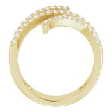 14K Yellow 1/2 CTW Diamond Spiral Wrap Ring - 65215260000P photo 2