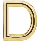 14K Yellow Single Initial D Earring - 86800120P photo 2