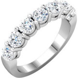14K White 1 3/8 CTW Diamond Anniversary Band - 68747101P photo