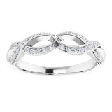 14K White 1/4 CTW Diamond Anniversary Band - 1227826000P photo 3