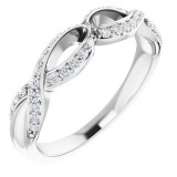 14K White 1/4 CTW Diamond Anniversary Band - 1227826000P photo