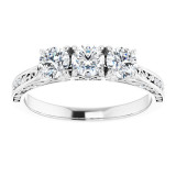 14K White 7/8 CTW Diamond Anniversary Band - 1233416004P photo 3