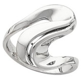 14K White Freeform Ring - 41414513P photo