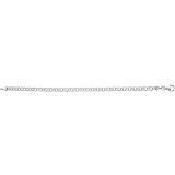 14K White 3.75 mm Solid 7 Charm Bracelet - CH158244312P photo 2