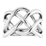 14K White Criss-Cross Ring - 65212060001P photo 3
