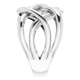 14K White Criss-Cross Ring - 65212060001P photo 4