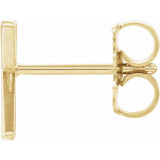 14K Yellow Single Initial K Earring - 86800162P photo 2