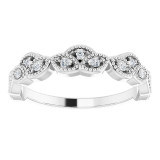 14K White 1/8 CTW Diamond Anniversary Band - 123546600P photo 3