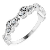 14K White 1/8 CTW Diamond Anniversary Band - 123546600P photo