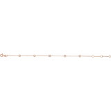 14K Rose 1/4 CTW Diamond Bezel-Set 5-Station Bracelet - 65346960002P photo