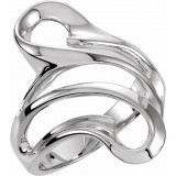 14K White Freeform Ring - 531020178P photo