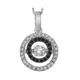 Gems One 14KT White Gold & Diamonds Stunning Neckwear Pendant - 3/8 ctw - ROL1013-4WCBK photo