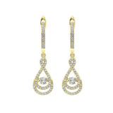 Gems One 14KT Yellow Gold & Diamond Rhythm Of Love Fashion Earrings  - 1/2 ctw - ROL2011-4YC photo