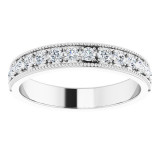 14K White 3/8 CTW Diamond Anniversary Band - 123069604P photo 3