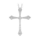 Gems One 14Kt White Gold Diamond (1/8Ctw) Pendant - PD30815-4WD photo