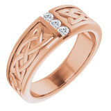 14K Rose 1/5 CTW Diamond Ring - 98516002P photo