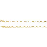 14K Yellow 3 mm Solid Figaro 7 Chain - CH931940P photo