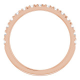 14K Rose 1/2 CTW Diamond French-Set Anniversary Band - 1238836010P photo 2