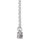 14K White Amethyst & 1/5 CTW Diamond 18 Necklace - 86838690P photo 2