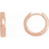 14K Rose 14 mm Hinged Hoop Earrings - 200076000P photo