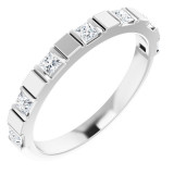 14K White 1/3 CTW Diamond Anniversary Band - 123490600P photo