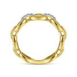 Gabriel & Co. 14k Yellow Gold Contemporary Diamond Ring - LR51461Y45JJ photo 2