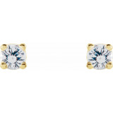 14K Yellow 1 CTW Diamond Earrings - 187470218P photo 2