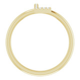 14K Yellow .05 CTW Diamond Initial L Ring - 1238346056P photo 2