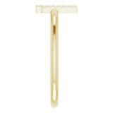 14K Yellow .05 CTW Diamond Initial L Ring - 1238346056P photo 4