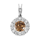 Gems One 14KT White Gold & Diamond Rhythm Of Love Neckwear Pendant  - 1/4 ctw - ROL1065-4WCD photo