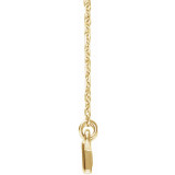14K Yellow Rectangle Bar 16-18 Necklace - 86617601P photo 2