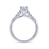 Gabriel & Co. 14k White Gold Contemporary Straight Engagement Ring - ER11755O3W44JJ photo 2