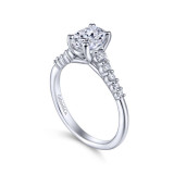 Gabriel & Co. 14k White Gold Contemporary Straight Engagement Ring - ER11755O3W44JJ photo 3