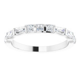 14K White 1/2 CTW Diamond Anniversary Band - 123853600P photo 3