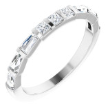 14K White 1/2 CTW Diamond Anniversary Band - 123853600P photo