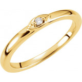 14K Yellow .025 CTW Diamond Stackable Ring - 6506360003P photo