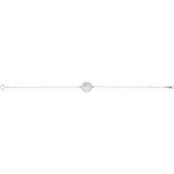 14K White Beaded 6.5-7.5 Bracelet - BRC783101P photo 2