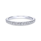 Gabriel & Co. 14k White Gold Contemporary Diamond Wedding Band - WB8259W44JJ photo