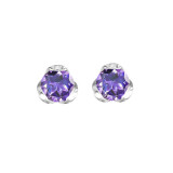 Gems One Silver Amethyst (1/2 Ctw) Earring - ER10670-SSNM photo