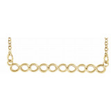 14K Yellow Infinity-Inspired 16-18 Bar Necklace - 86768102P photo