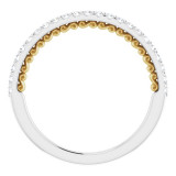 14K White & Yellow 1/5 CTW Diamond Anniversary Band - 122944601P photo 2