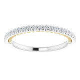 14K White & Yellow 1/5 CTW Diamond Anniversary Band - 122944601P photo 3