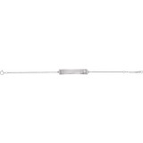 14K White Pierced Cross Bar 6 1/2-7 1/2 Bracelet - BRC7671000P photo 2