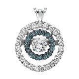 Gems One 14KT White Gold & Diamond Rhythm Of Love Neckwear Pendant  - 3/8 ctw - ROL1013-4WCBL photo