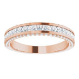 14K Rose 3/4 CTW Diamond Anniversary Band - 123940602P photo 3